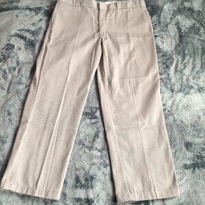 Dickies Beige Chino Pants 42x30 Cotton Men's 874 Work Original Fit